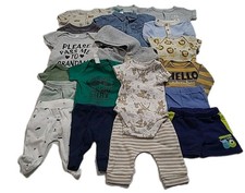 19PC Baby Boys Size Newborn Short long Sleeve Shirt Pant Short Sleeper Mixed Lot