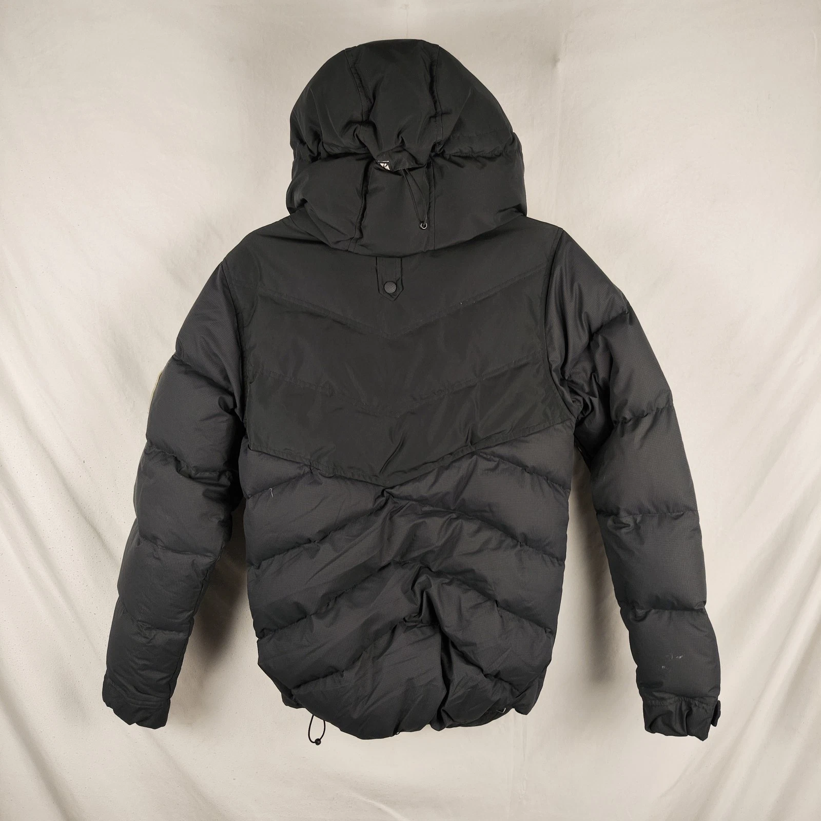 Holden Jacket Mens Large Black Hooded Puffer Full Zip Insulated Winter Coat - product detail image 9