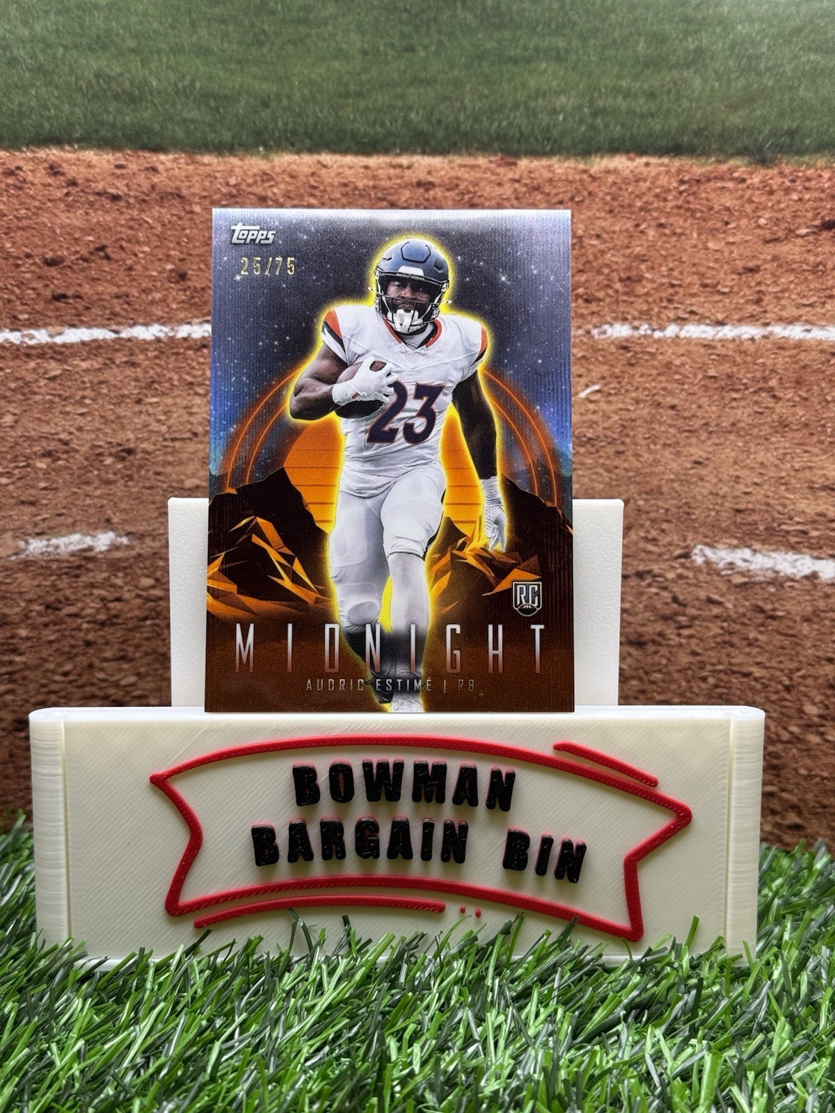 Audric Estime Topps Midnight #29 Dusk