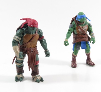 Leonard OB4238 & Raphael  OB4234 5'' Tall action figures 2014 Ninja Turtles