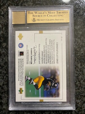 JEROME BETTIS 1999 SP Authentic Player's Ink Green BGS 9.5 Auto 10