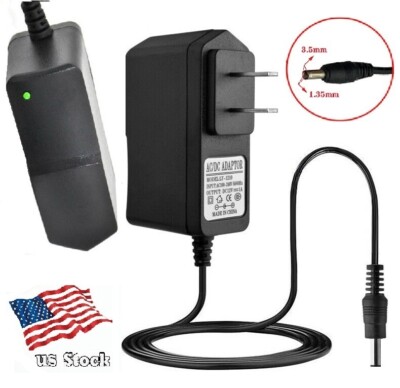 12V 1A AC/DC Adapter (wall wart) Power Supply with 3.5x1.35mm Plug