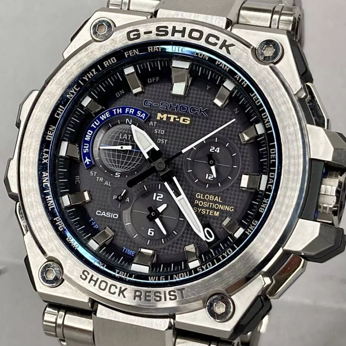 CASIO G-Shock MTG-G1000D-1A2JF Analog Black Dial Silver Tough