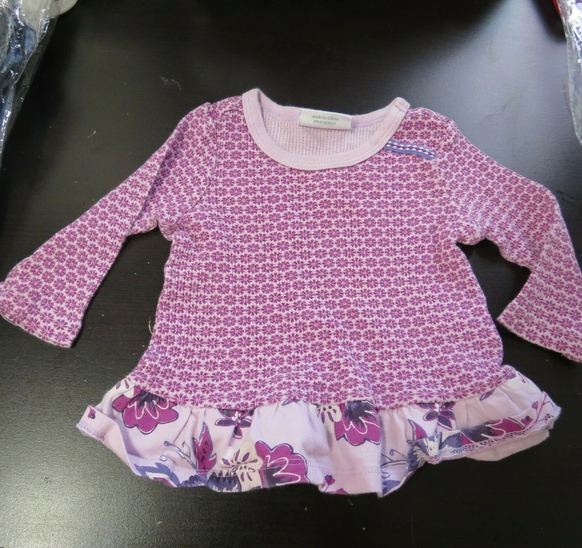 Naartjie Baby Girl Clothes Set Floral Dress Sweatshirt Denim Pant 4pc 3 6 months