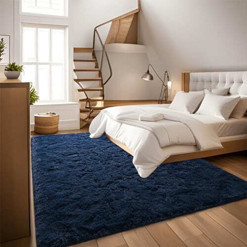 Super Soft Shaggy Rugs Fluffy Carpets, 4x6 ft Area Rug 4 ft x 6 ft