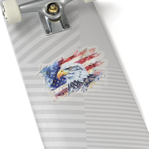 Patriotischer Adler Kiss-Cut Aufkleber, amerikanische Flagge Abziehbilder, Laptop Aufkleber, USA - Bild 2 von 25