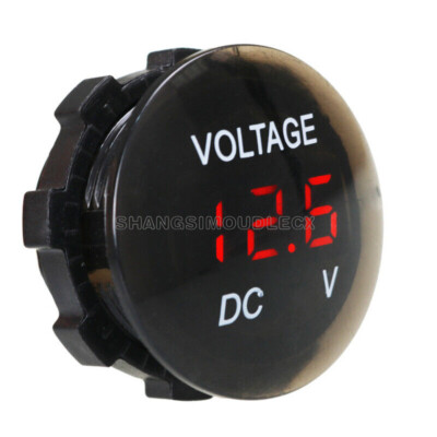 DC 12V-24V LED Panel Digital Voltage Meter Display Voltmeter Car Motorcycle