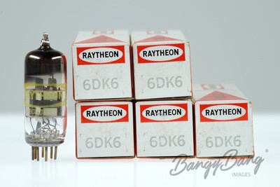 5 Vintage Raytheon 6DK6/8136 Miniature Sharp-Cutoff Pentode Audio Vacuum Tube Va