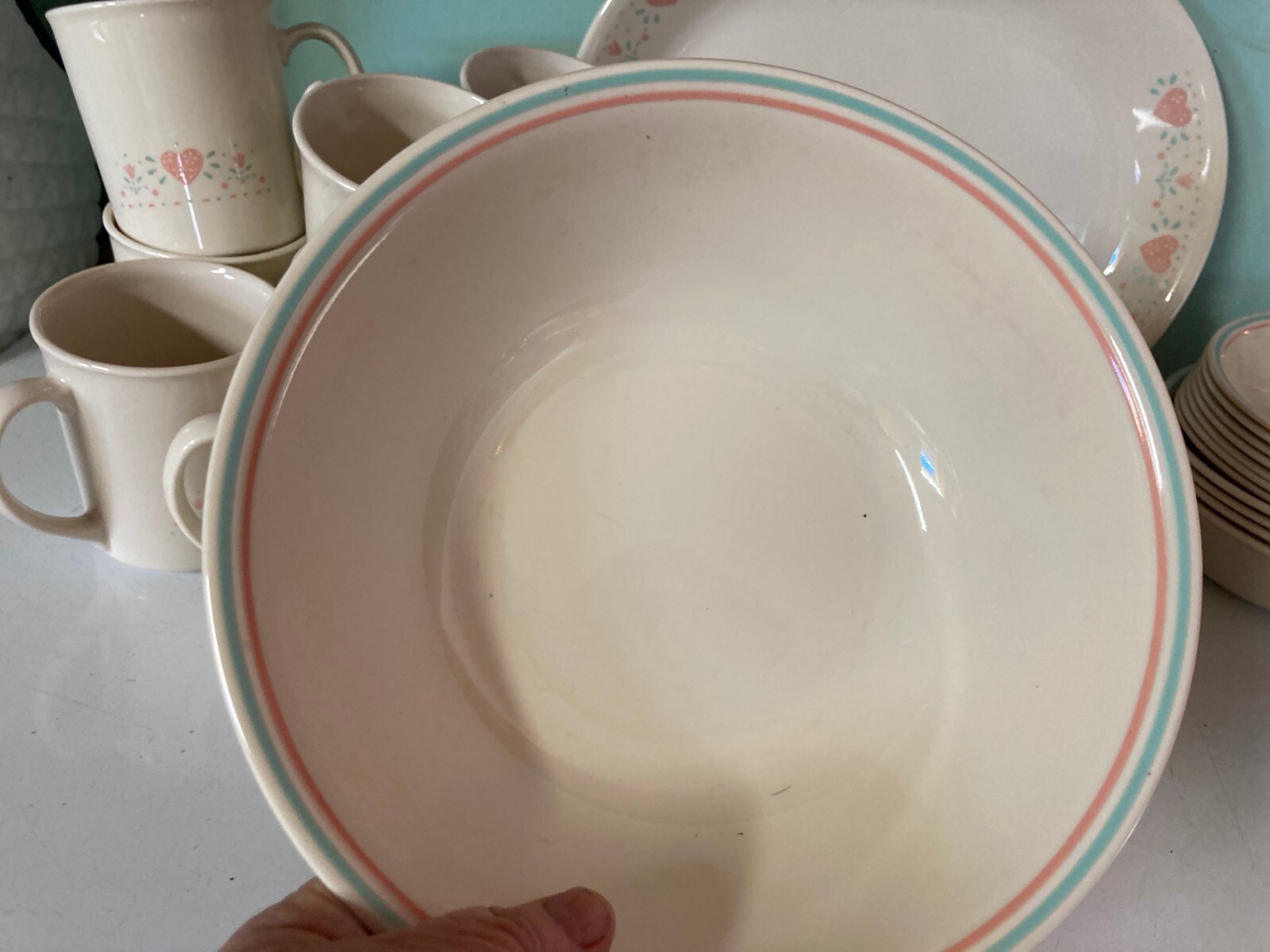 Corelle "Forever Yours" dinnerware set 43 pc basic set #3