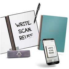 Rocketbook, Everlast Letter Size Smart Reusable Notebook - Neptune Teal Cover