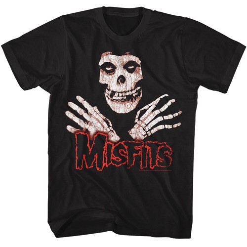 Camiseta para hombre The Misfits Crimson Ghost mascota y logotipo de banda roja mercancía punk rock - Imagen 1 de 5
