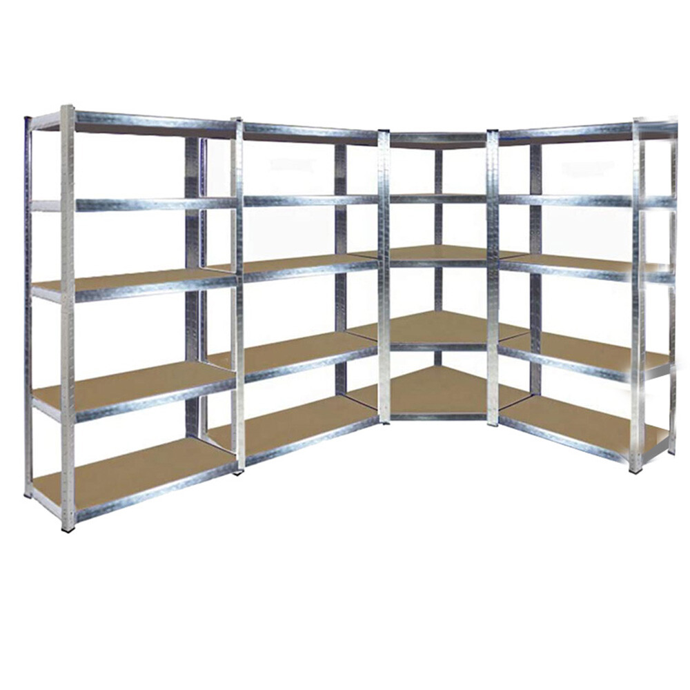 Corner Racking Garage Shelving Kit 4 Tier Heavy Duty Garage Storage