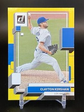 2022 Donruss Yellow Variation #85 Clayton Kershaw Los Angeles Dodgers