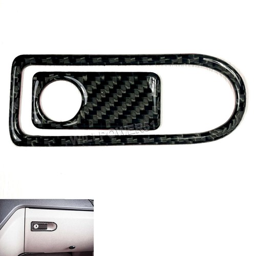 Carbon Fiber Front Glove Compartment Latch Handle Cover Fits 0814 W204