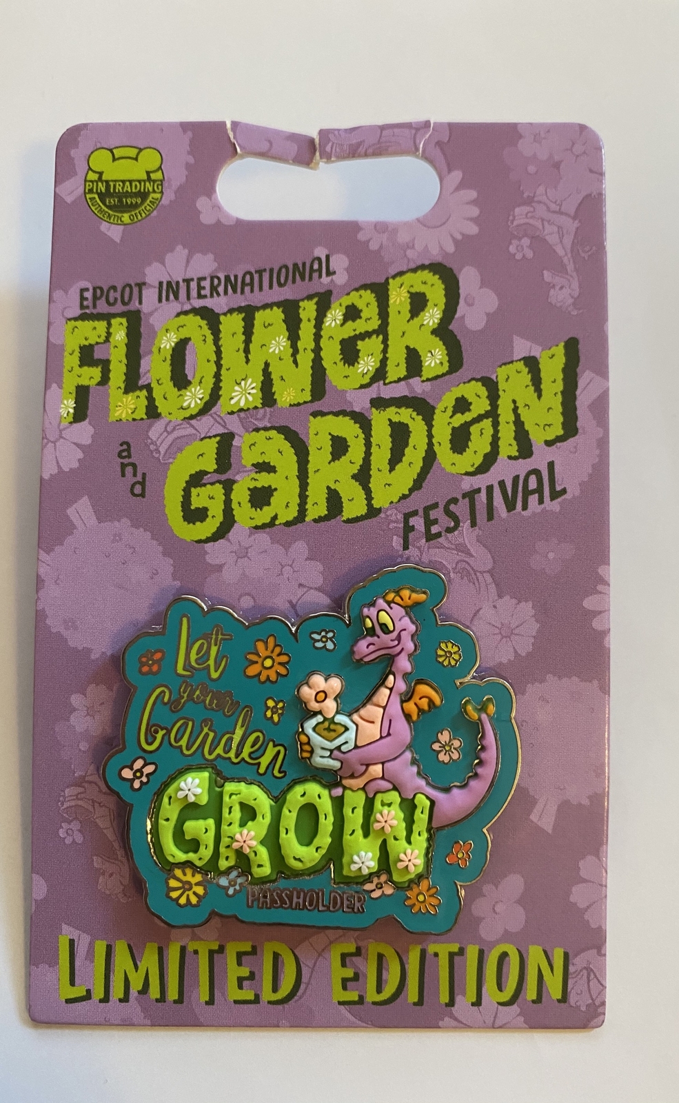 Disney Flower and Garden 2021 Figment Let your Garden Grow Passholder