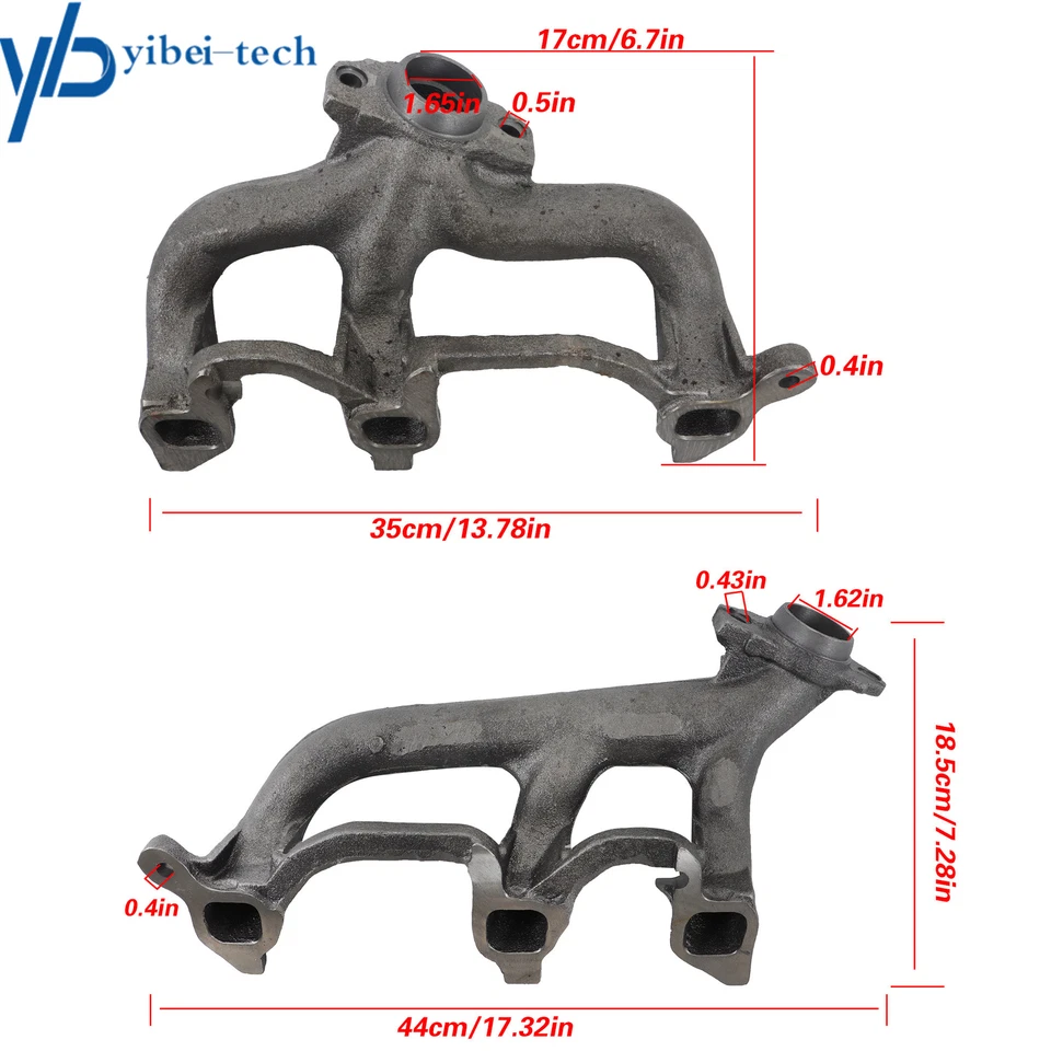 Colector de escape delantero y trasero para Jeep Grand Cherokee 1999-2006 Wrangler TJ 4,0 L Foto 2 de 4