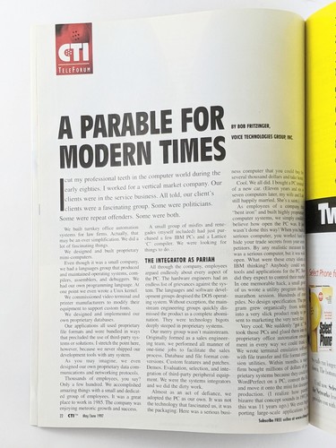 CTI Magazine May/June 1997 - Computer, Internet & Network Telephony, 90's Tech - Picture 4 of 9