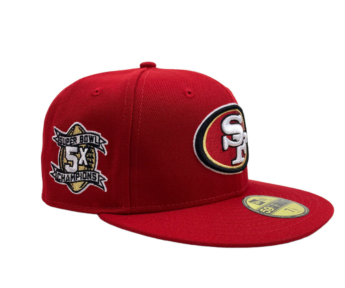 New Era San Francisco 49ers Super bowl 5x champions 59Fifty fitted re hat  cap