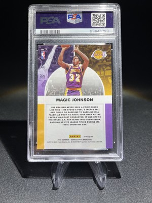 PSA 10 Magic Johnson GOLD WAVE PRIZM 2019 Donruss Optic Lakers 