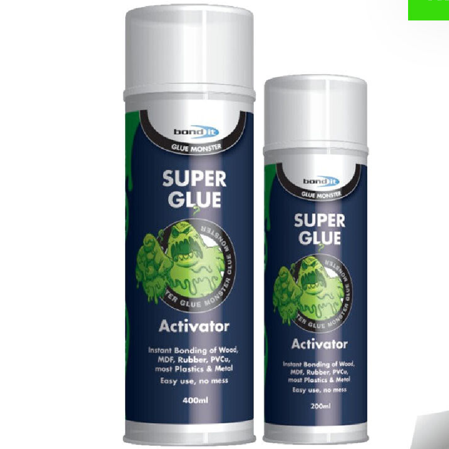 Bond It Cyanoacrylate Aerosol Superglue Activator Accelerator Spray