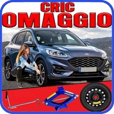 Ford Kuga 17" 5 Holes Black Steel Space Saver Spare Wheel Kit Jack DOT2025