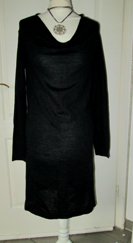 jerseykleid hängerchen zart langarm wasserfall ausschn. PART TWO 38-40 S schwarz - Bild 1 von 12
