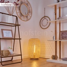 Stojące lampy podłogowe w stylu boho bambus salon sypialnia lampa efekt świetlny