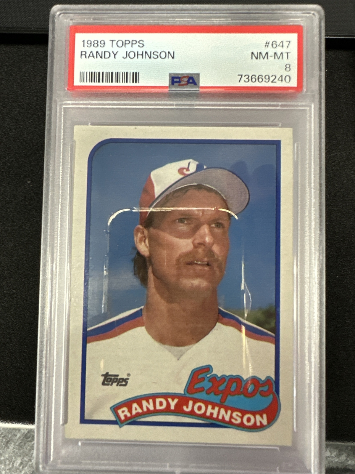 1989 Topps Randy Johnson Rookie Card #647 PSA Graded NM MT 8 | eBay