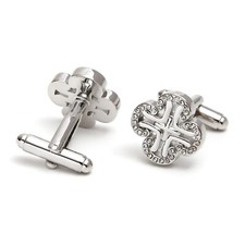 Gemelli uomo moda 1 paio camicia tuta polsini gioielli strass classico