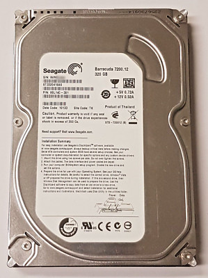 320 GB SATA Seagate Barracuda 7200.12 ST3320418AS 16MB HDD 3.5'' Festplatte