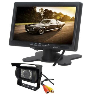 HD 170°Car Rear View Kit 18 LED Reversing Night Vision Camera+7" TFT ...