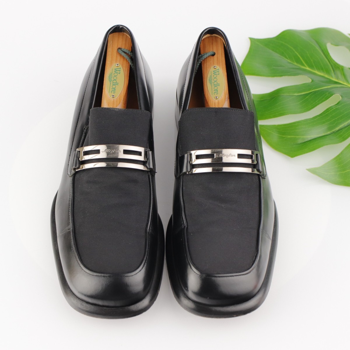 VTG Mezlan Mens Catano Loafer Size 11.5 M Black Leather Bit  display picture 2