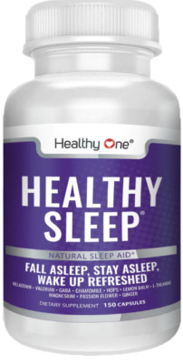 Healthy Sleep - Natural Sleep Aid - Fall Asleep, Stay Asleep, Wake Up Refreshed.