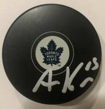 ALEX KERFOOT SIGNED TORONTO MAPLE LEAFS HOCKEY PUCK W/ CASE ALEXANDER COA