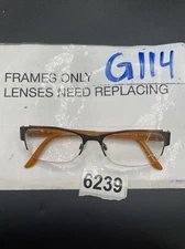 ESPRIT ET17318 COLOR-535 Eyeglasses Frame Half Rimless 50-16-135 Brown G114