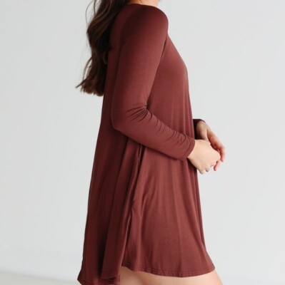 knee length dresses for ladies PANHANDLE 3/4 SLEEVE SWING DRESS main image 0
