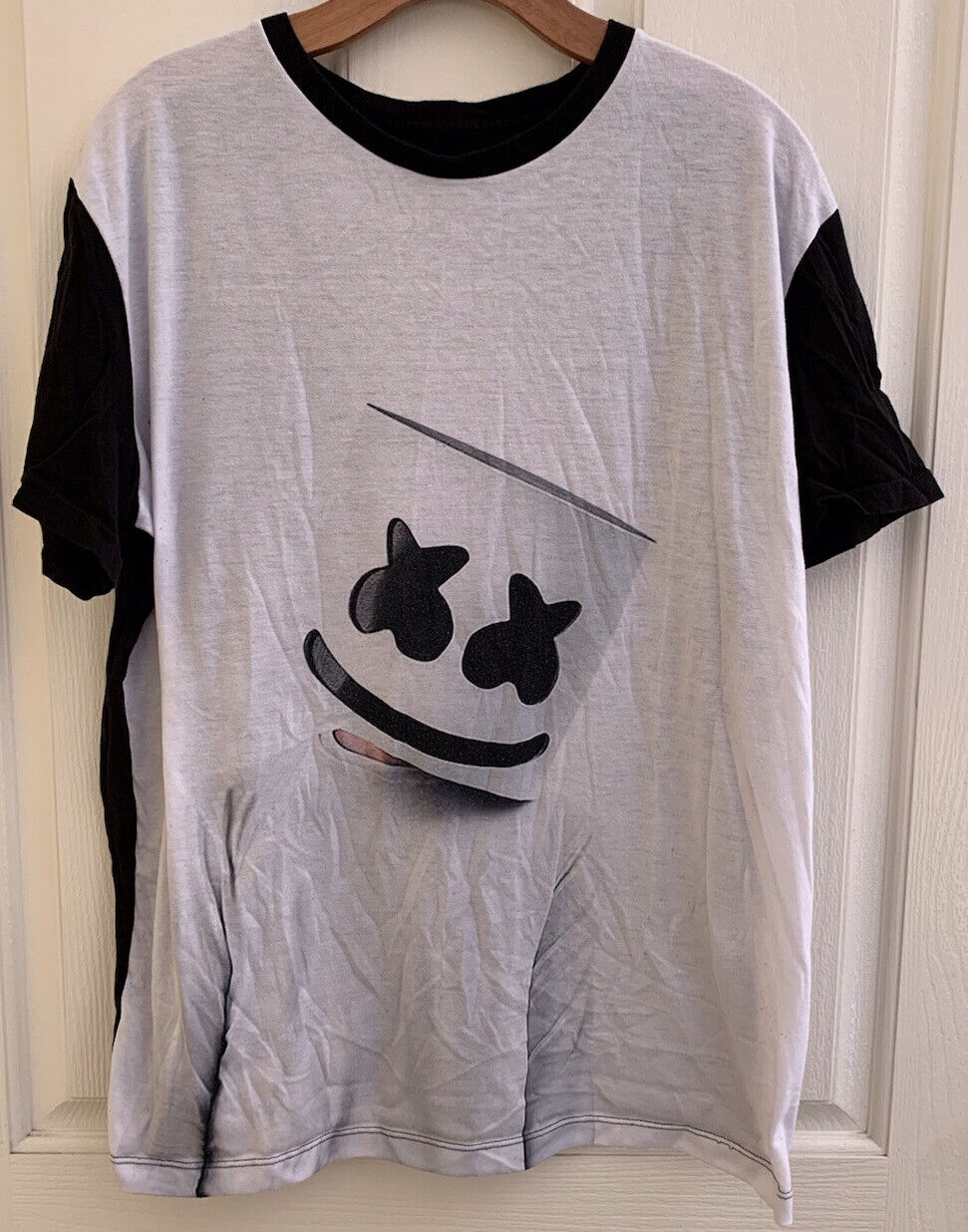 Marshmello Black And White T Shirt Casual Sweatshirt - T Shirt