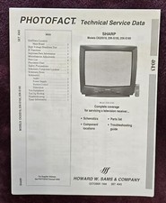 Sams Photofact 4043 Service Manual for Sharp CK25S18, 25K-S100, 25K-S180