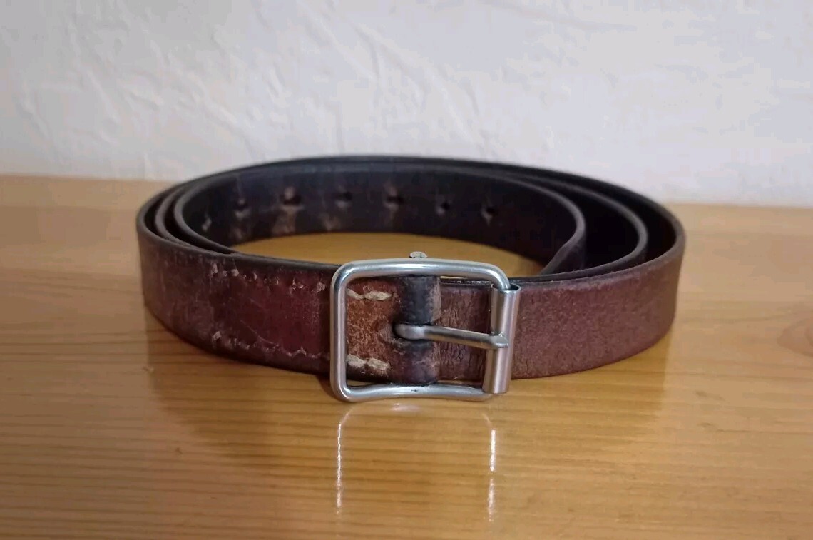 Old Swiss Army Ammo Belt. 120 cm. Additional soldier's belt