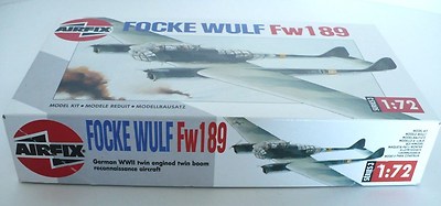 Maquette Avion Airfix 1/72 Focke-Wulf FW189A-2 - Boîte Complète, Occasion