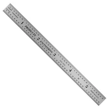 Flexible 6" 3R Stainless Steel Ruler Machinist Metal Ruler Scale with Markings 1