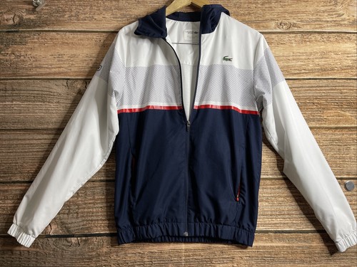 Full Zip Windbreaker Jacket White 