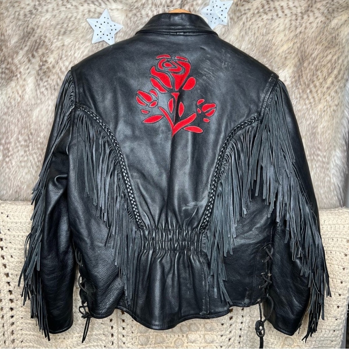 ジャケット・アウター rosemuse Fake leather outer black KZ_K Studio - Drape Black Leather Jacket | Mitchell Stores