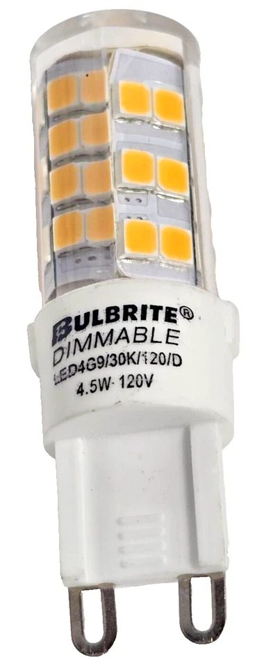 Bulbrite 60W Equivalent T6 Bi-Pin GY9 3000K 550lm LED Mini Light Bulb NEW - Image 2 of 4