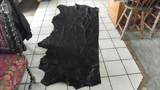 Black Grained Half Hide of Leather 34 x 82 F07