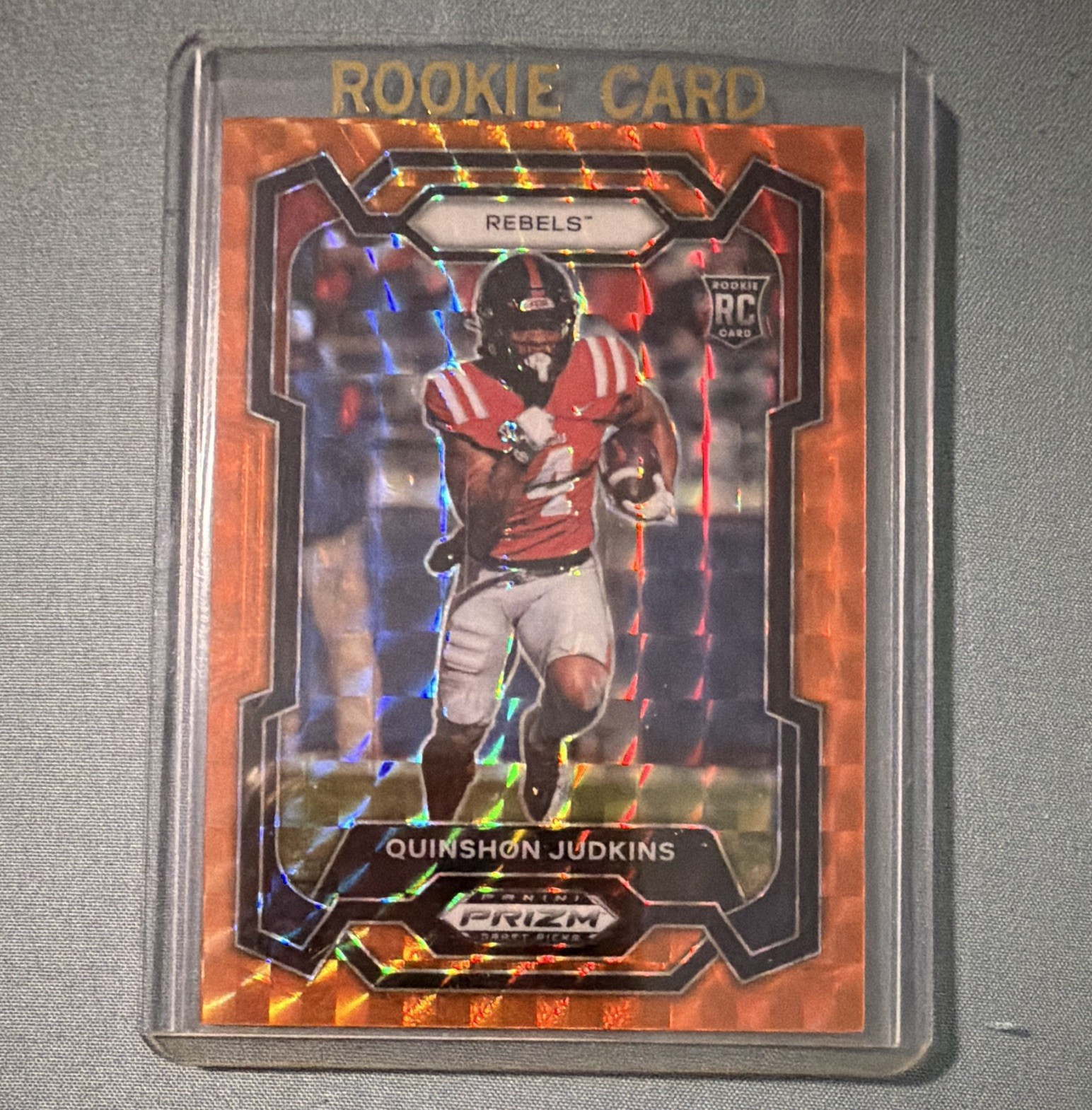 Panini 2024 Prizm Draft Picks Quinshon Judkins RC Ole Miss #146 Orange 10/39