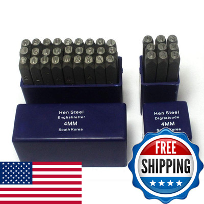 Oudtinx Number And Letter Stamp Set 36 Piece Punch Set/A-Z 0-9 Industrial Grade
