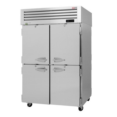 Turbo Air PRO504RPTN 4 Solid 1/2 Door PRO Series PassThru Refrigerator