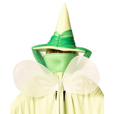 Green Fairy Godmother Hat, Cape  Wand Costume - Morris Costumes