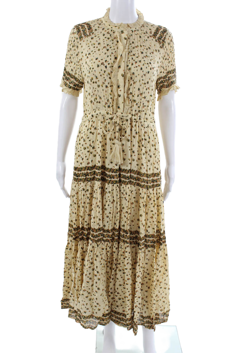 chinese dress ladies Puff Sleeve Relaxed Maxi Shirtdress